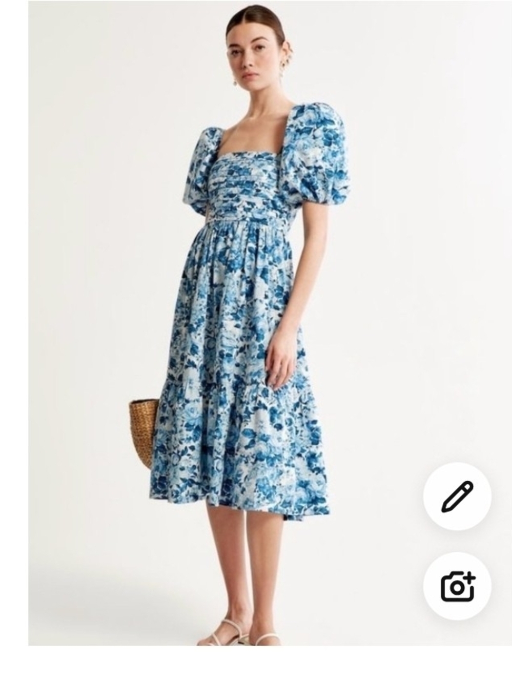 Ambercrombie & Fitch Xxlt Poplin Sleeve Emerson Dress